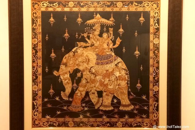 museum artifact painting.