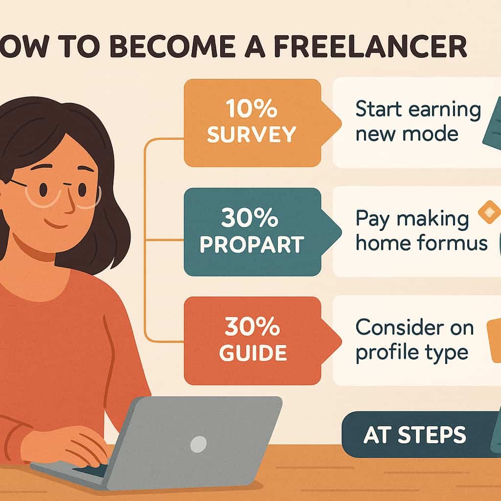 Steps to become a freelancer – infographic guide