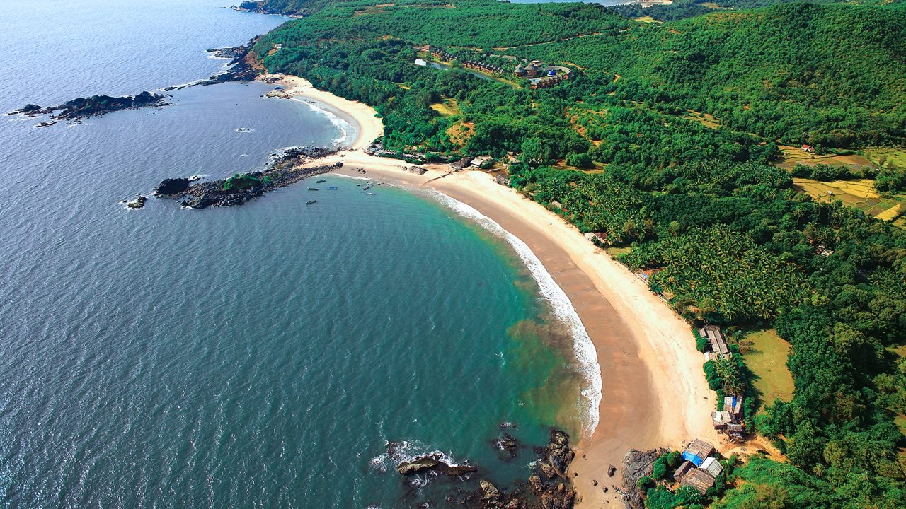 view of gokarna sea beach.