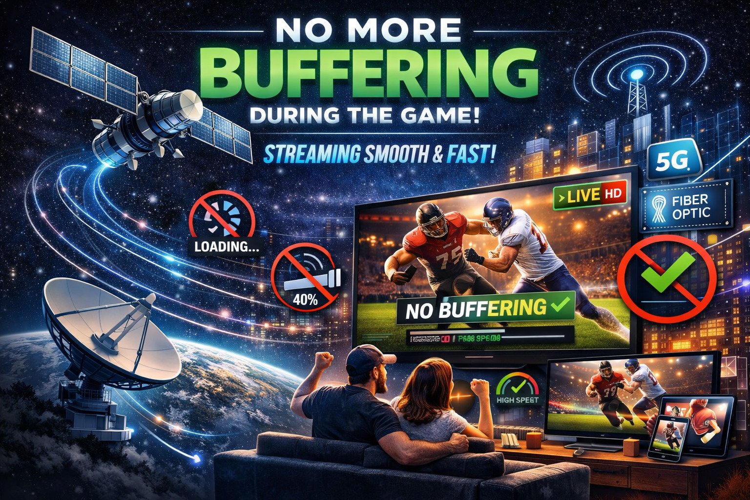 No buffering during the game