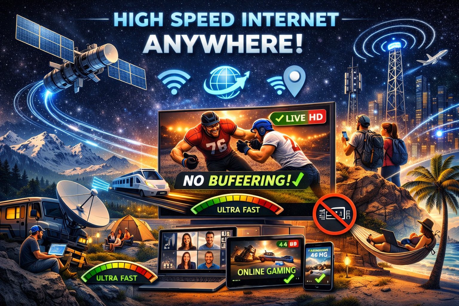 high speed internet anywhere