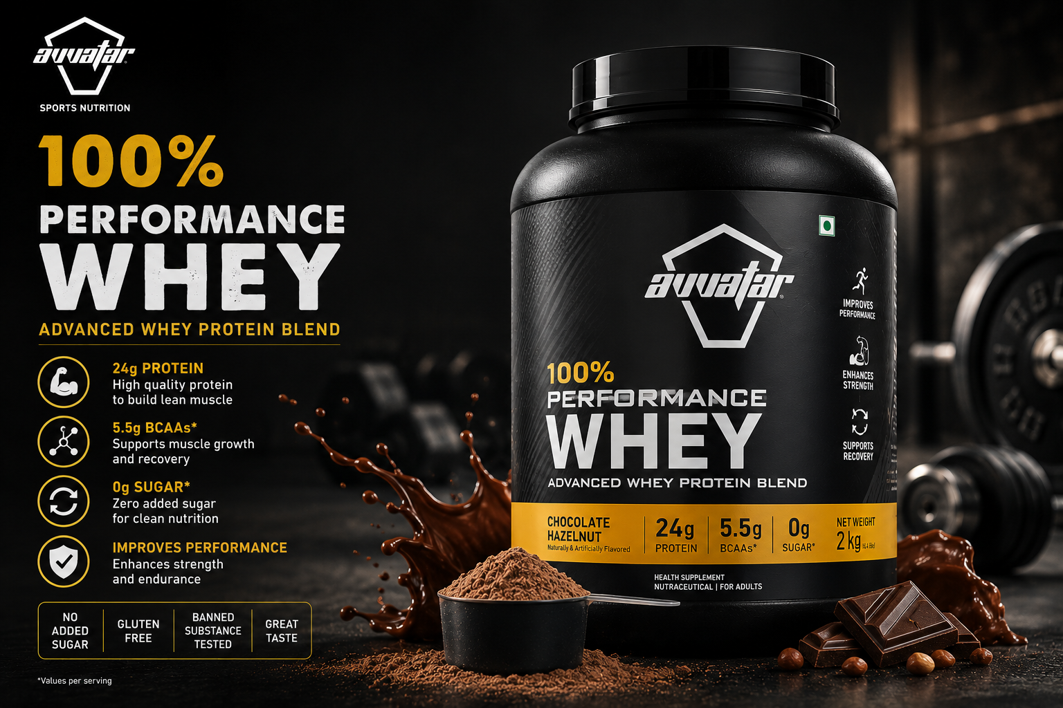 Image represents Avvatar performance whey best for Indians