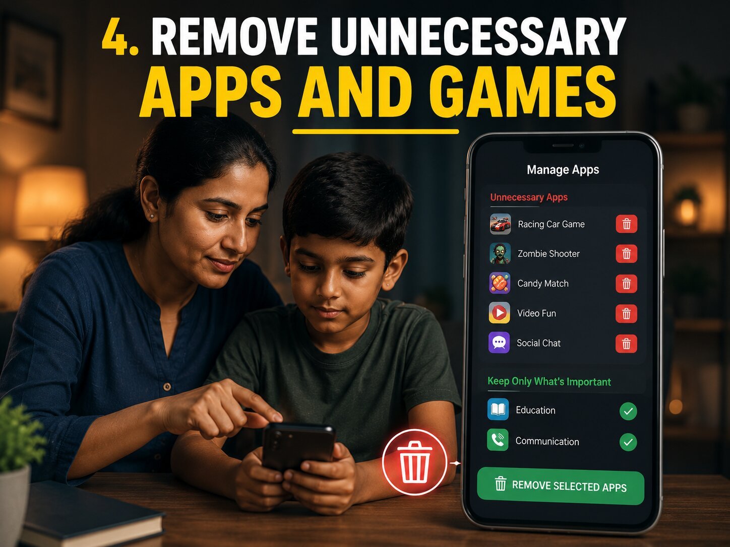 Remove Unnecessary Apps and Games